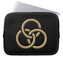 Golden "3-D" Trinity Ringar