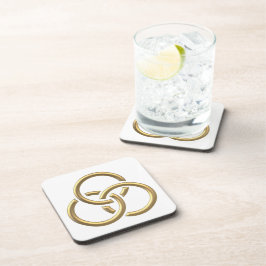 Golden "3-D" Trinity Ringar Underlägg