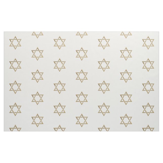 Golden 3-D-utforskarstjärna av David Fabric Tyg (Fat Quarter)