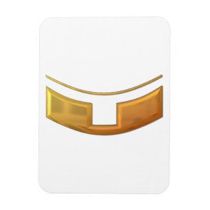 Golden "3D" Priest/Minster Collar Magnet