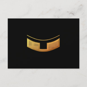 Golden "3D" Priest/Minster Collar OSA Kort