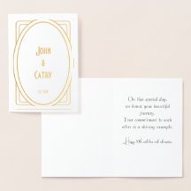 Golden 50-årsjubileum Personlig Card