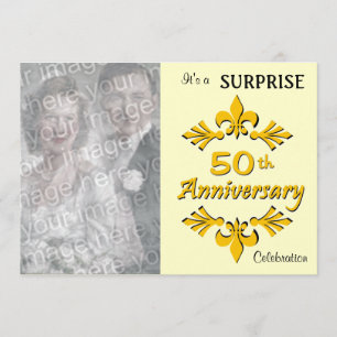 Golden (50:e) Årsdag för inbjudningar till fest