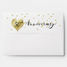 Golden 50:e Bröllop-årsdagen Party