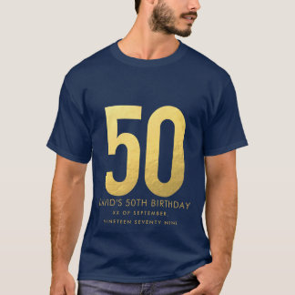 Golden 50:e Bröllop-årsdagen Personlig Party T Shirt