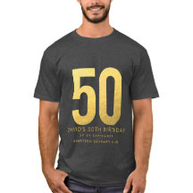 Golden 50:e Bröllop-årsdagen Personlig Party