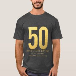 Golden 50:e Bröllop-årsdagen Personlig Party T Shirt
