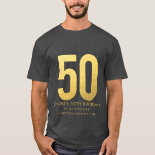 Golden 50:e Bröllop-årsdagen Personlig Party T Shirt