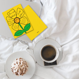 Golden 50:e födelsedagen Guld Doodle Flower Inbjudningar