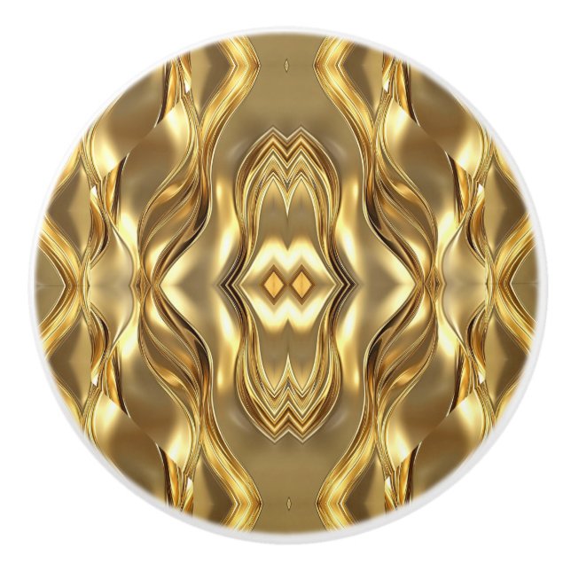 Golden abstract mandala pattern knopp (Framsidan)
