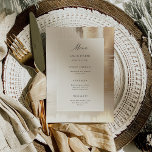 Golden Abstrakt | ELEGANT BRÖLLOP Meny<br><div class="desc">Det här glamorösa,  moderna bröllop-menykortet har kalligrafi och en elegant faux guld abstrakt-utseende,  med en mjuk neutralt elfenbenscentrum ram.</div>