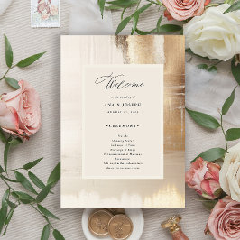 Golden Abstrakt | ELEGANT BRÖLLOP Program