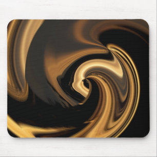 Golden Abstrakt Heart Mousepad Musmatta