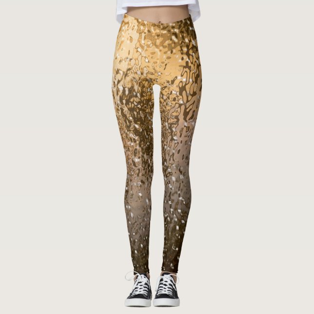 Golden Abstrakt Light Leggings (Framsida)