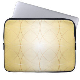 Golden abstrakt linjer laptop fodral
