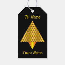 Golden Abstrakt Prismatic Julgran