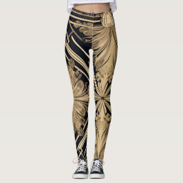 Golden acanthus leggings