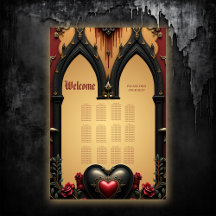 Golden accents, röd ros och ett hjärta: