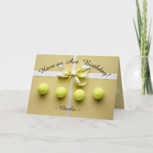 🎾 Golden Ace Birthday Bliss Kort