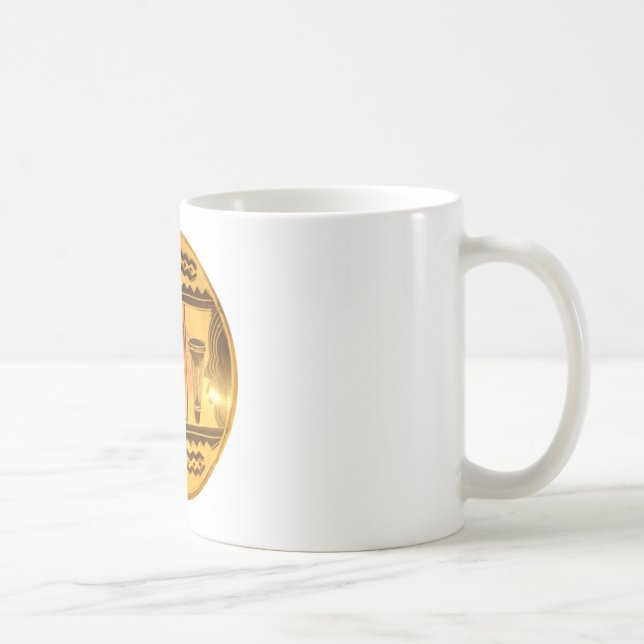 Golden African Ethnic Art Print Design Kaffemugg (Höger)