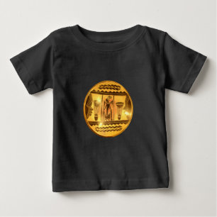 Golden African Ethnic Art Print Design Tee Shirt