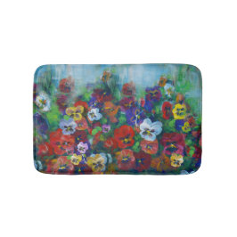 Golden Afternoon Pansies by Jason Street Badrumsmatta