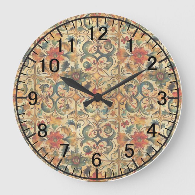 Golden Age Botanical Stor Klocka (Framsida)