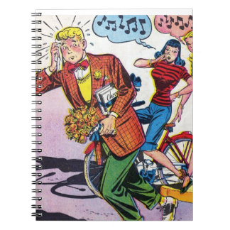Golden Age Humor Tecknad Bok Cover Anteckningsbok