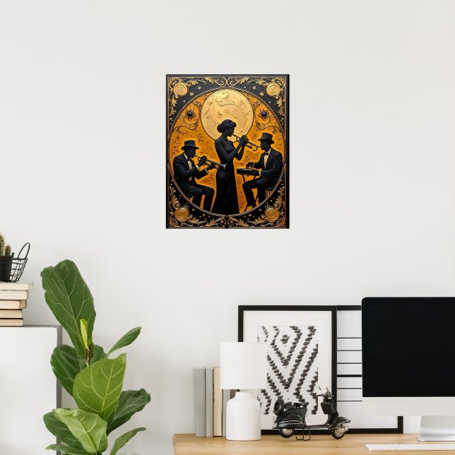 Golden Age Jazz Trio Poster (Hemmakontoret)
