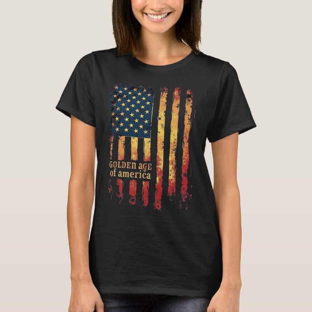Golden Age Of America Trump Patriotic President Wi T Shirt (Framsida)