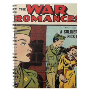Golden Age Romantik Tecknad Bok Anteckningsbok
