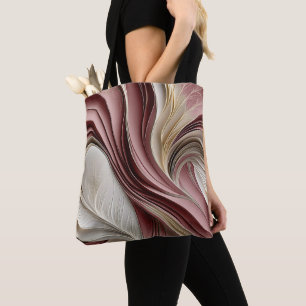 Golden Air – Rose Champagne Flowing Abstract Tygkasse