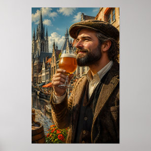 Golden Ale i en Canal City-dagdrömmsposter Poster