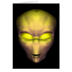 Golden Alien Hälsningskort
