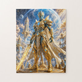 Golden Alien Warrior Puzzle Pussel