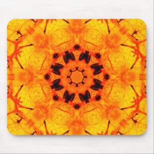 Golden Amber Mandala Art Musmatta