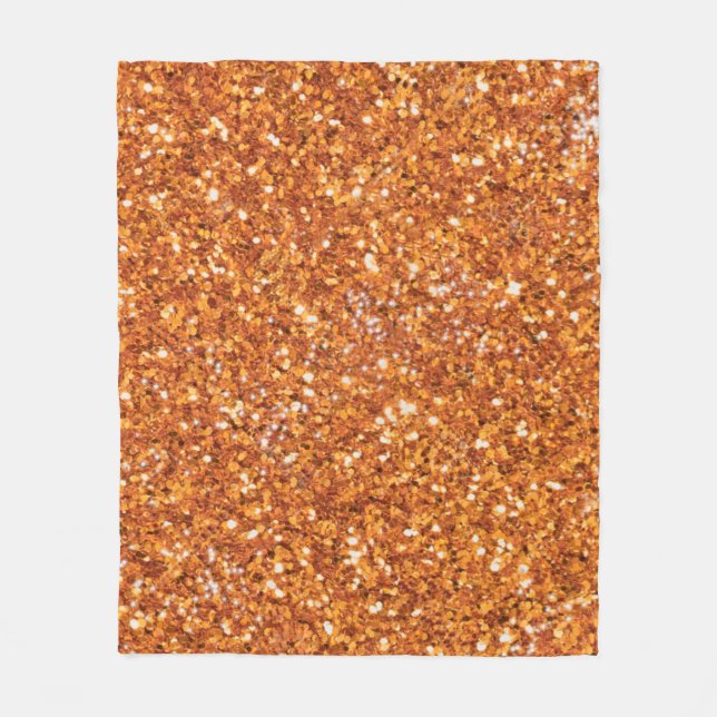 Golden Amber mousserande glitter Fleecefilt (Framsidan)