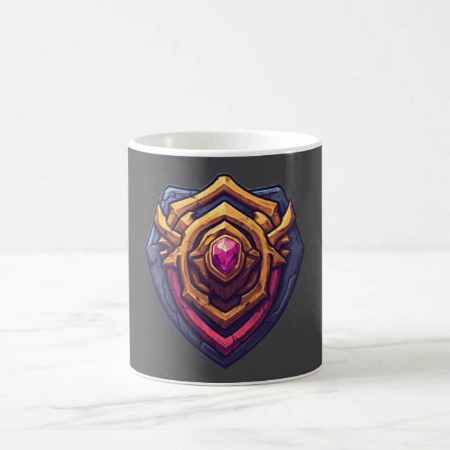 Golden Amethyst Emblem Kaffemugg (Center)