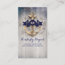 Golden Anchor Nautical Coastal Yachts and Cruises Visitkort
