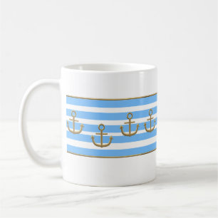 Golden Anchor, symboler för kärlek . Kaffemugg