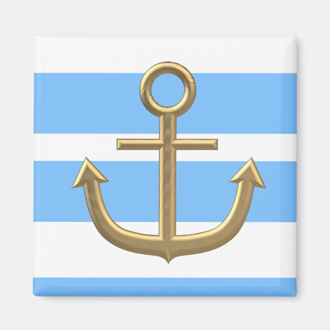 Golden Anchor, symboler för kärlek . Magnet (Framsidan)