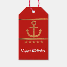 Golden Anchor, symboler för kärlek ,Personlig Presentetikett