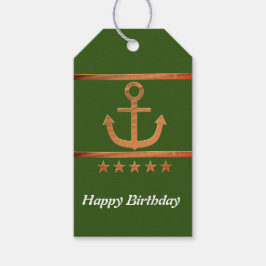 Golden Anchor, symboler för kärlek ,Personlig Presentetikett