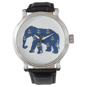 Golden Anchors Elephant Armbandsur
