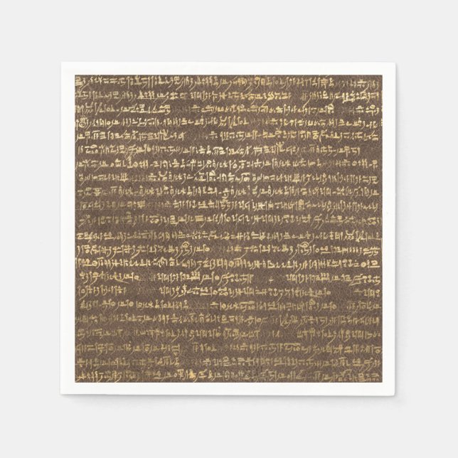 Golden Ancient Egyptian Mönster Pappersservett (Framsidan)