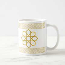 Golden Andalus - Islamisk geometrisk Mugg-design