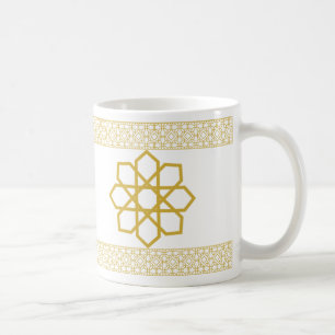 Golden Andalus - Islamisk geometrisk Mugg-design Kaffemugg