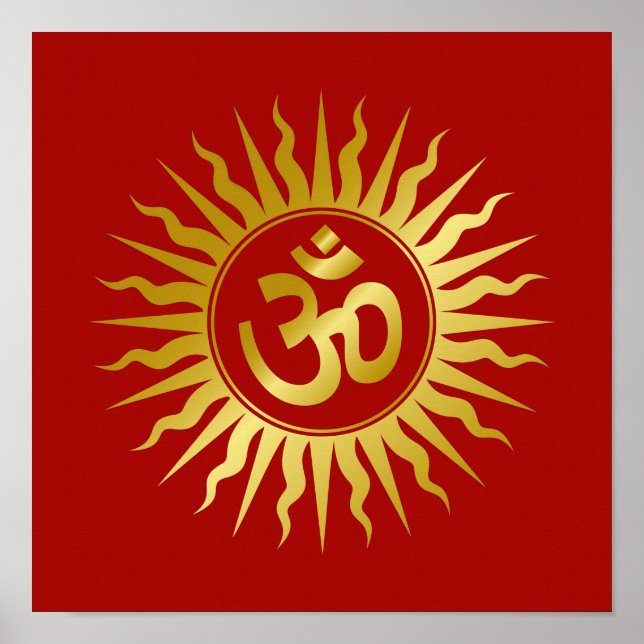 Golden Andlig OM-design Poster (Framsidan)