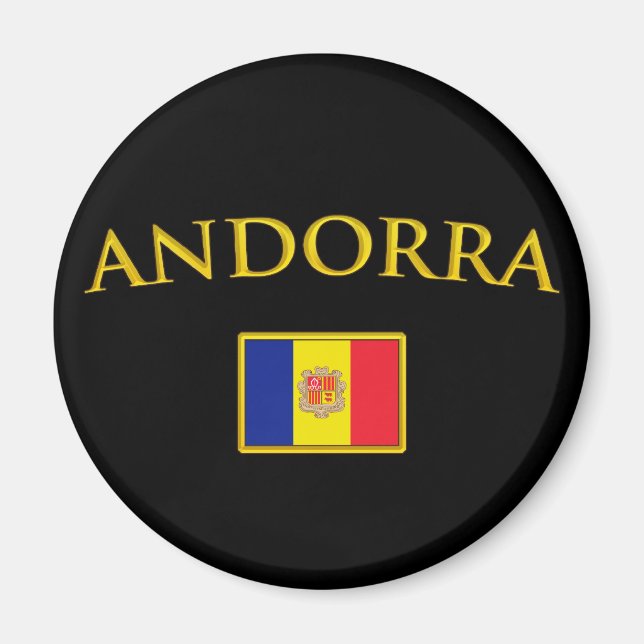 Golden Andorra Magnet (Framsidan)