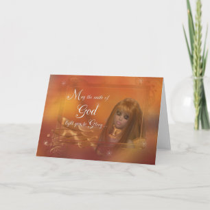 Golden Angel - Må Guds sjömil..hälsningskort Helgkort